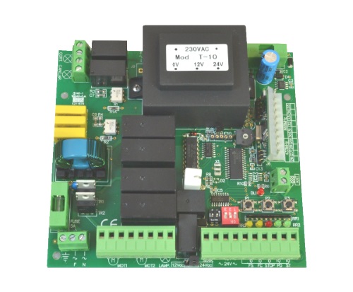 Riadiaca elektronická jednotka C22, vr. rozvaděča - boxu IP55, 230V, procesorová pro 1/2motory (krídlové brány).